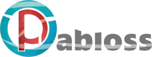 Szerokie logo hurtowni meblowej Pabloss